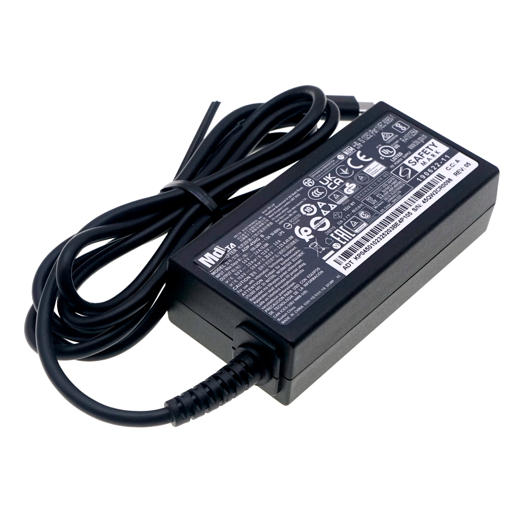 Original 20V 2.25A 45W ADP-45HG B Type-C USB-C  AC Adapter for Asus ADP-45XE D ADP-45EW Y ADP-45XE B Laptop Power Supply Charger