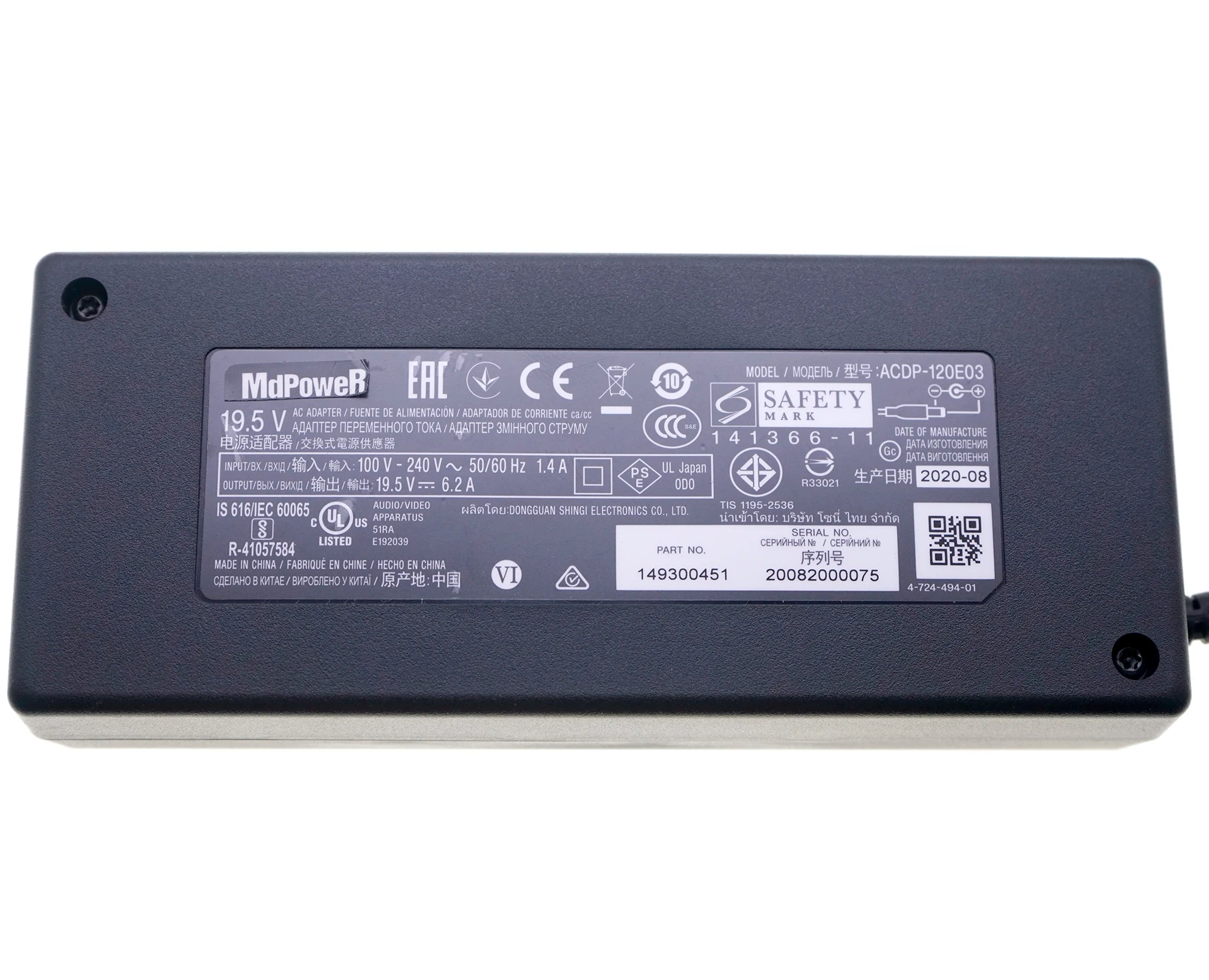 Genuine ACDP-120E03 ACDP-120D01 19.5V 6.2A AC Adapter Charger For Sony Bravia KDL-50W706B KDL-50W755C LCD/LED TV Power Supply