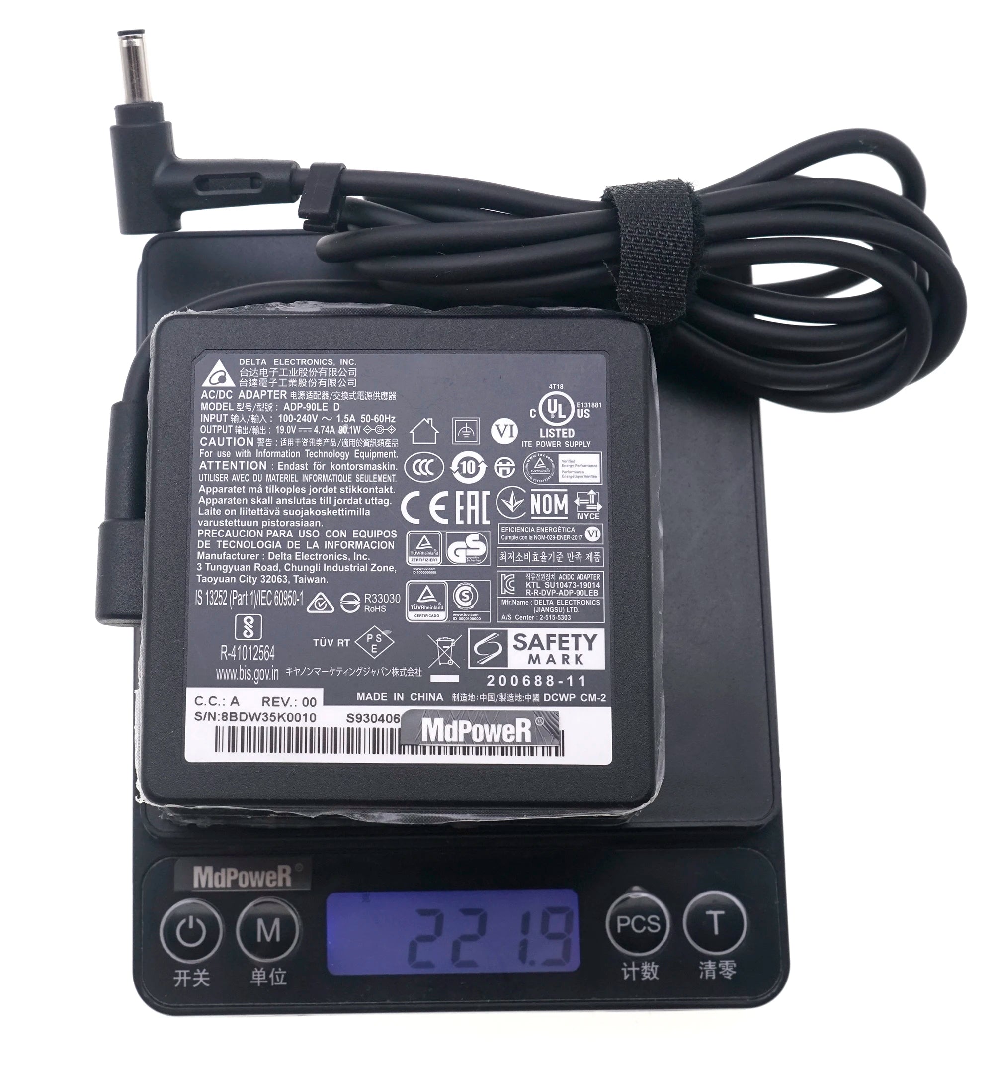 Original ADP-90LE D 90W 19V 4.74A AC Adapter Laptop Charger for MSI Modern 14 B11SB B11MO MS-14D2 MS-14D3 Notebook Power Supply