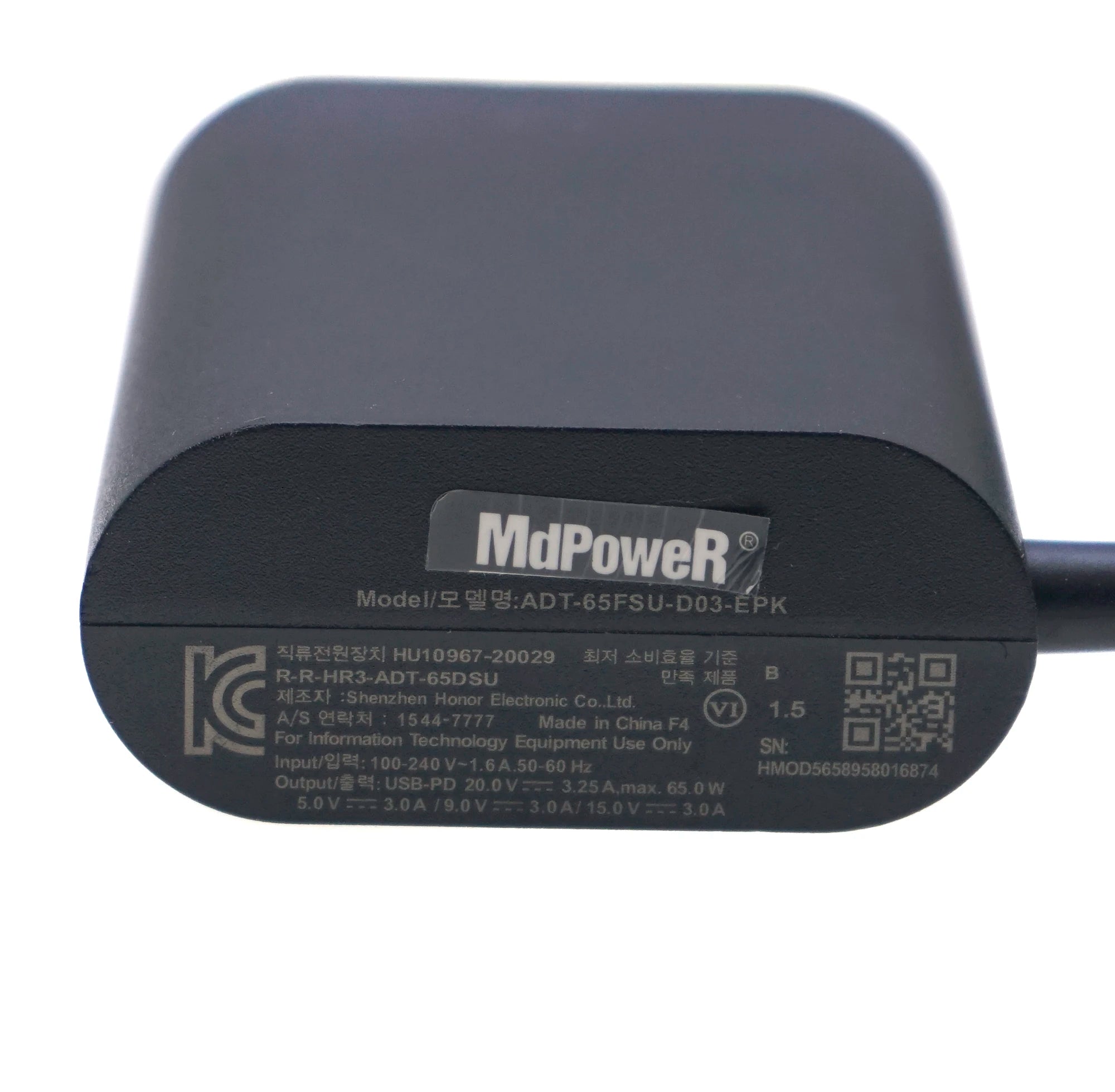 Genuine 20V 3.25A 65W TYPE-C ADT-65FSU-D03-EPK AC Power Adapter Fast Charger For LG Gram 14Z90P 17Z90P ADT-65DSU-D03-2 Ultrabook