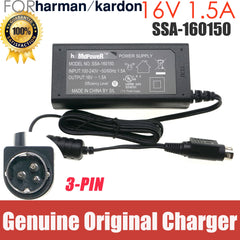Original SSA-160150 AC Adapter 16V 1.5A  3-PIN Charger for Harman /Kardon/ JBL SoundSticks Power Supply Genuine