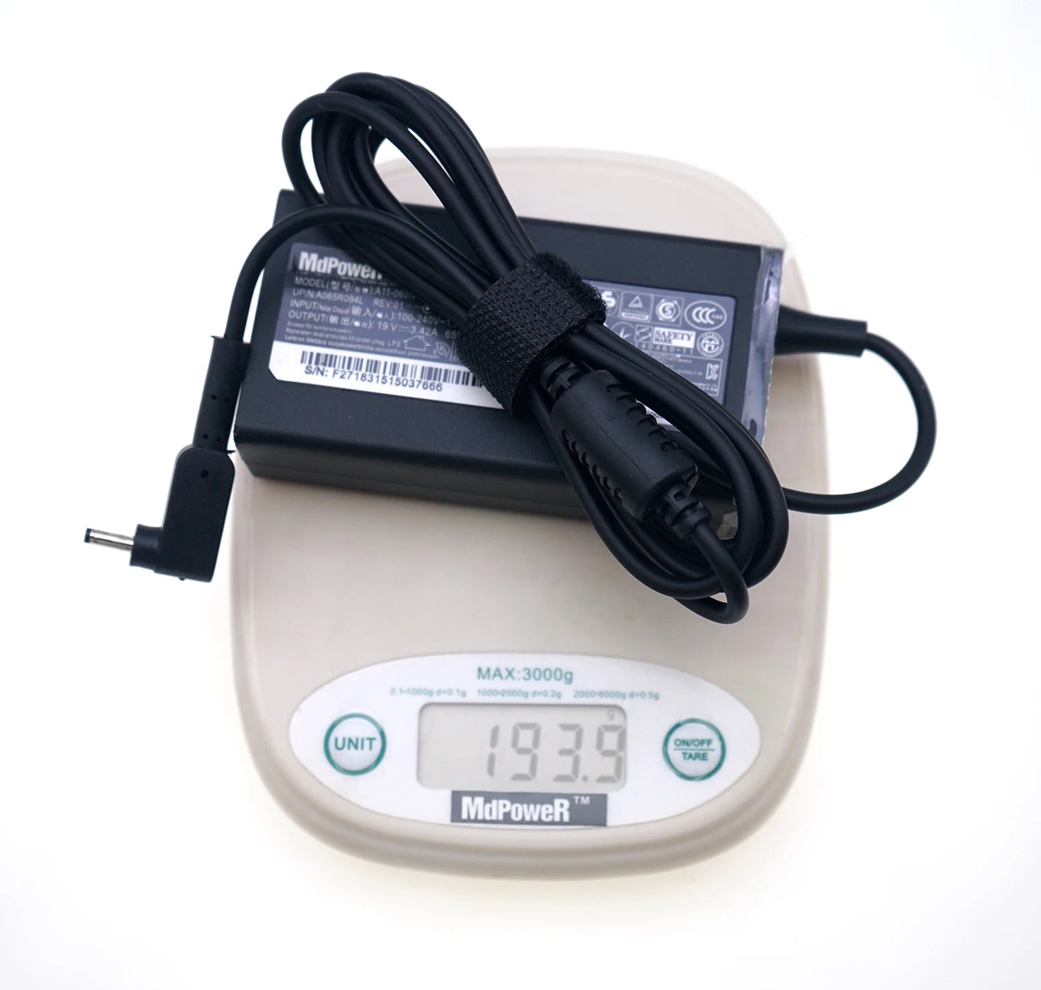 Orginal Laptop Power Charger for Acer Aspire 3 A315-22 S7 S5 P3 Ultrabooks/W700 AC Adapter 19V 3.42A 3.0*1.0mm 65W (PA-1650-80)