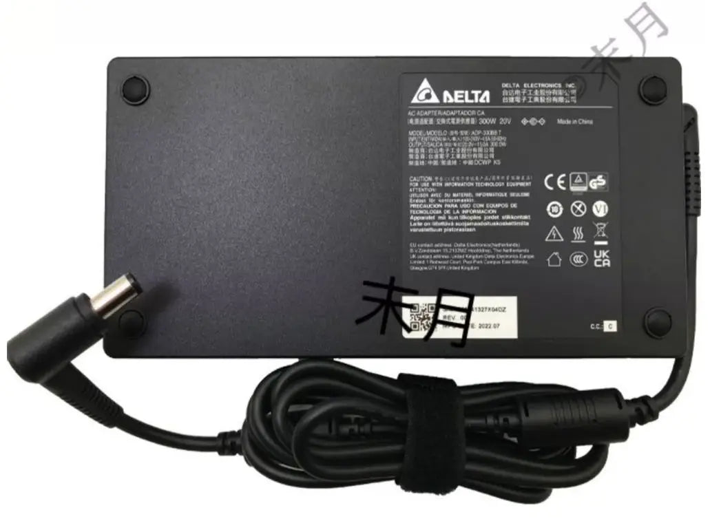 Genuine DELTA ADP-300BB T Laptop AC Adapter 20V 15A 300W Charger Original Laptop Power Supply 7.4*5.0mm Tip