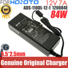 Genuine HONOTO Switching Adapter AC Charger ADS-110DL-12-1 120084E 12V 7A 84W  5.5x2.5mm For LaCie Power Supply Original