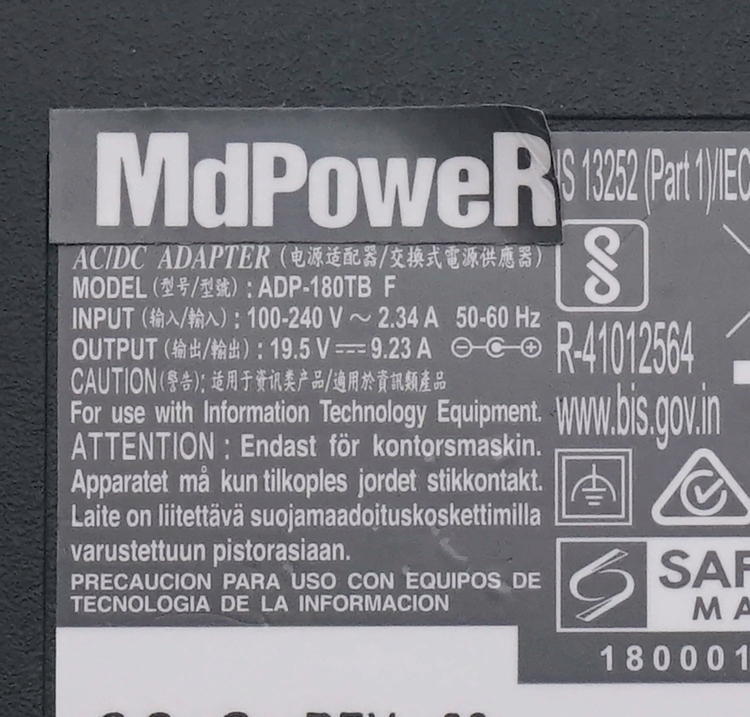 Genuine 19.5V 9.23A 180W ADP-180TB F Laptop Charger Power For Razer Blade Pro 2017 RZ09-0220 RZ09-02705 RZ09-0195 RC30-02700200