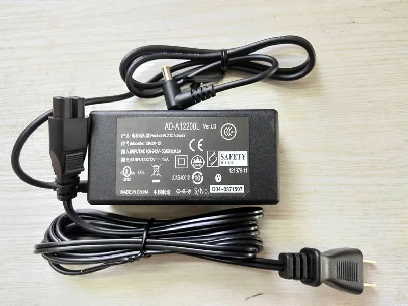 12V 1.5A AC Adapter for Casio AD-A12150LW Digital Piano Keyboard CTK-6000/6250/6300/6320 /7000 Power Supply Charger AD-A12200L