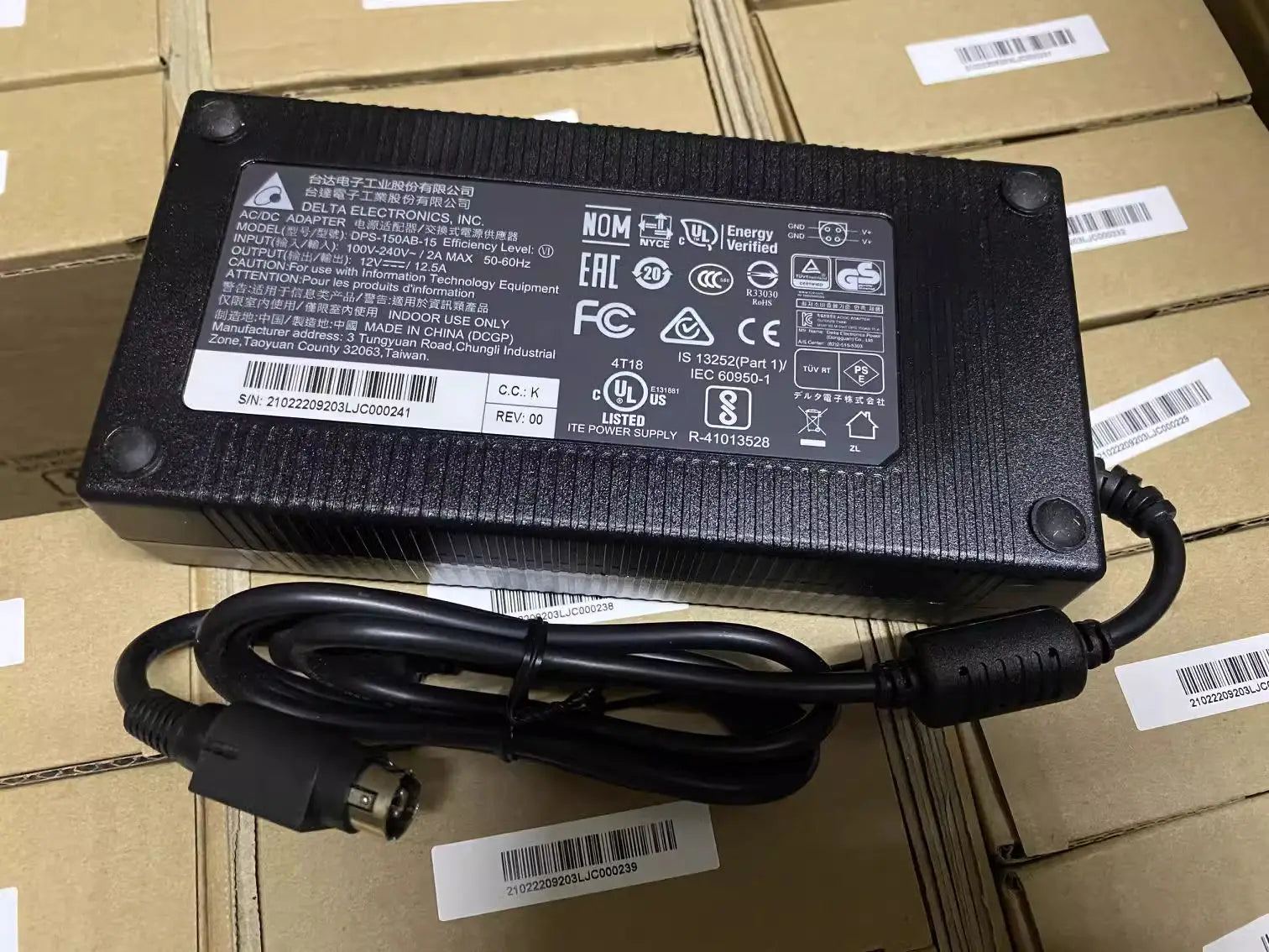 Genuine Delta DPS-150NB-1A 12V 12.5A 4PIN DPS-150AB-15 AC Adapter For PX150 EPOS PP-9635 Fec Aerpos AP-3615 RD9000PH01AK Charger