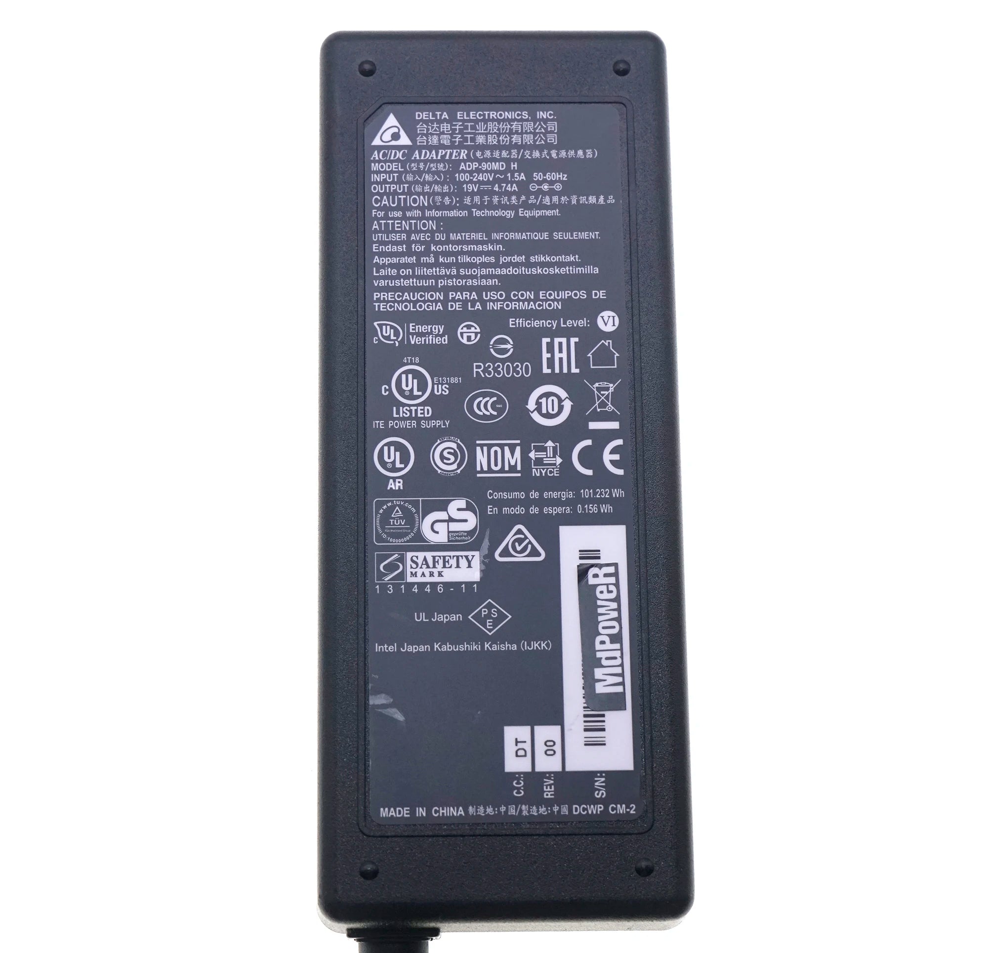 Genuine Delta ADP-90MD H 19V 4.74A 90W ADP-90MD BB ADP-90SB BB AC/DC Adapter For Acer Aspire 3020 5020 Laptop Charger A090A029L