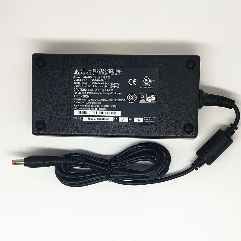Genuine 19.5V 9.23A 180W 5.5x1.7mm DELTA ADP-180TB F Laptop AC Adapter For ACER NITRO 5 AN517 H2FW071043K Power Supply Charger
