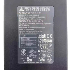 Genuine Delta ADP-150BB B 12V 12.5A 5.5*2.5mm AC Adapter Charger 150W Laptop Power Supply