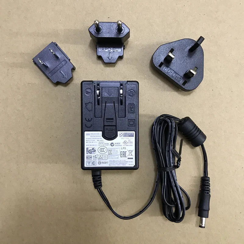 New Genuine 12V 3A 36W WA-36A12 WA-36A12R For APD AC Adapter Charger 12V 2.5A Power Supply  5.5x2.5mm EU/US/UK Plug