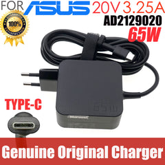 Orginal AD2129020 For Asus 20V 3.25A 65W USB-C 5V 3A 9V 3A 15V 3A  type C Laptop AC Adapter Charger zenbook3 B9440U W19-065N2B