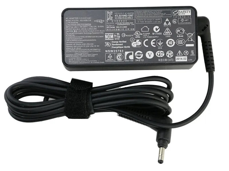 Genuine ADLX45NCC3A 45W 20V 2.25A 4.0*1.7mm AC Adapter For Lenovo ideaPad 100S-14IBY Tablet Charger ADLX45NLC3A 45N0294 01FR049
