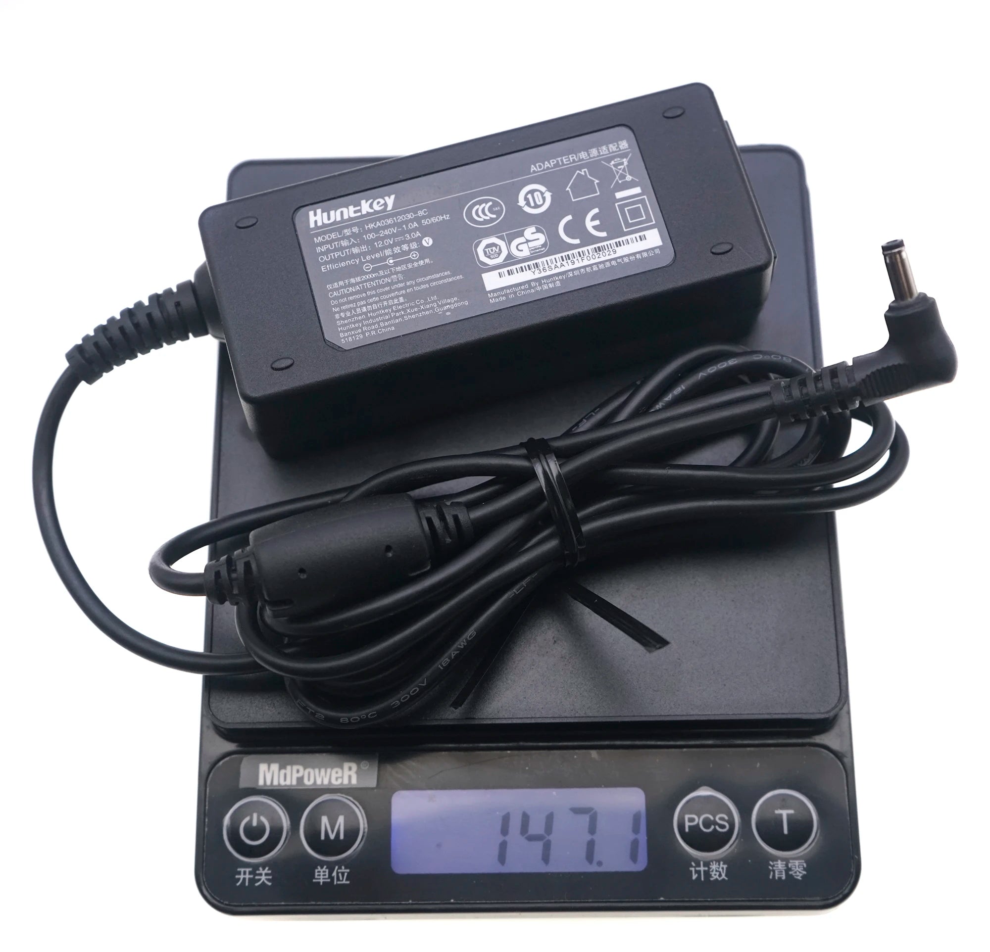 Genuine For Huntkey HKA03612030-8C HKA03612030-8E AC Adapter Charger 36W 12V 3A 3.5*1.35mm Power Supply