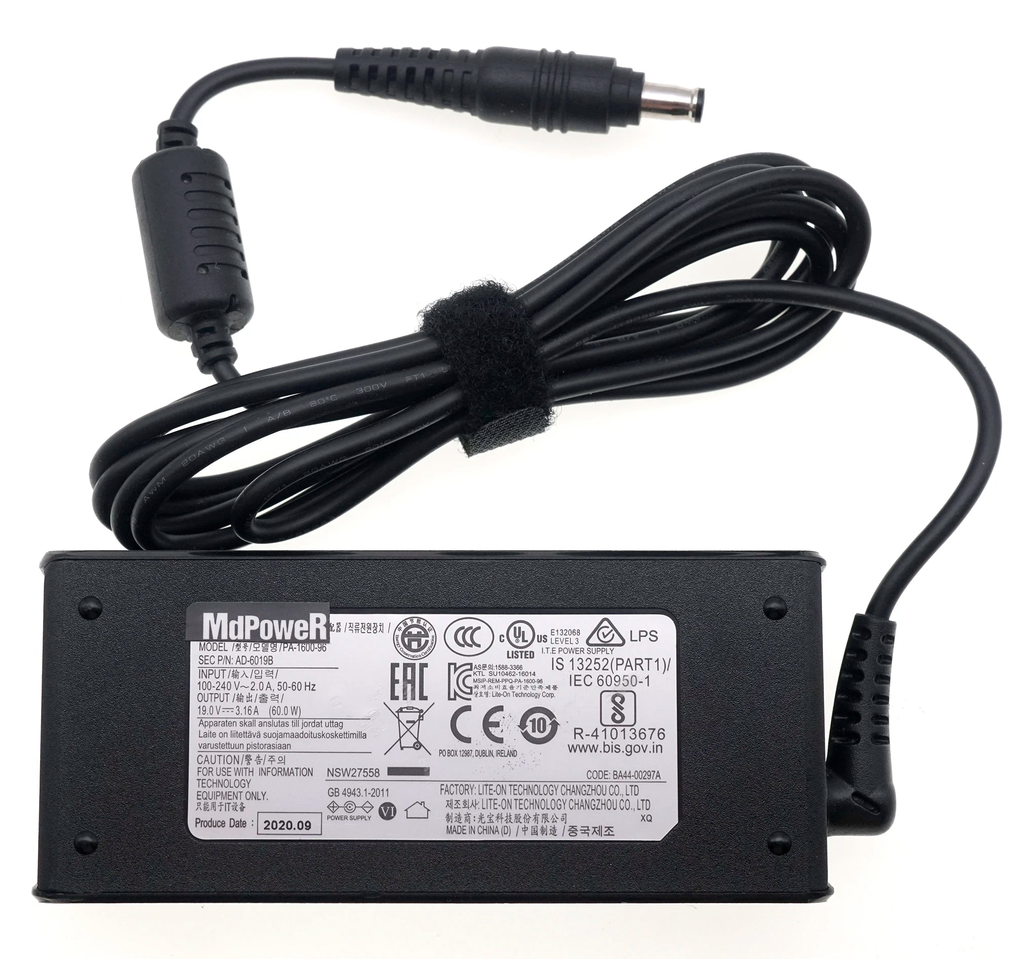 Original 19V 3.16A AD-6019B PA-1600-96 AC Adapter Power charger For Samsung R423 RV411 RF411 RV515 R540 R510 R522 R530 AD-6019R