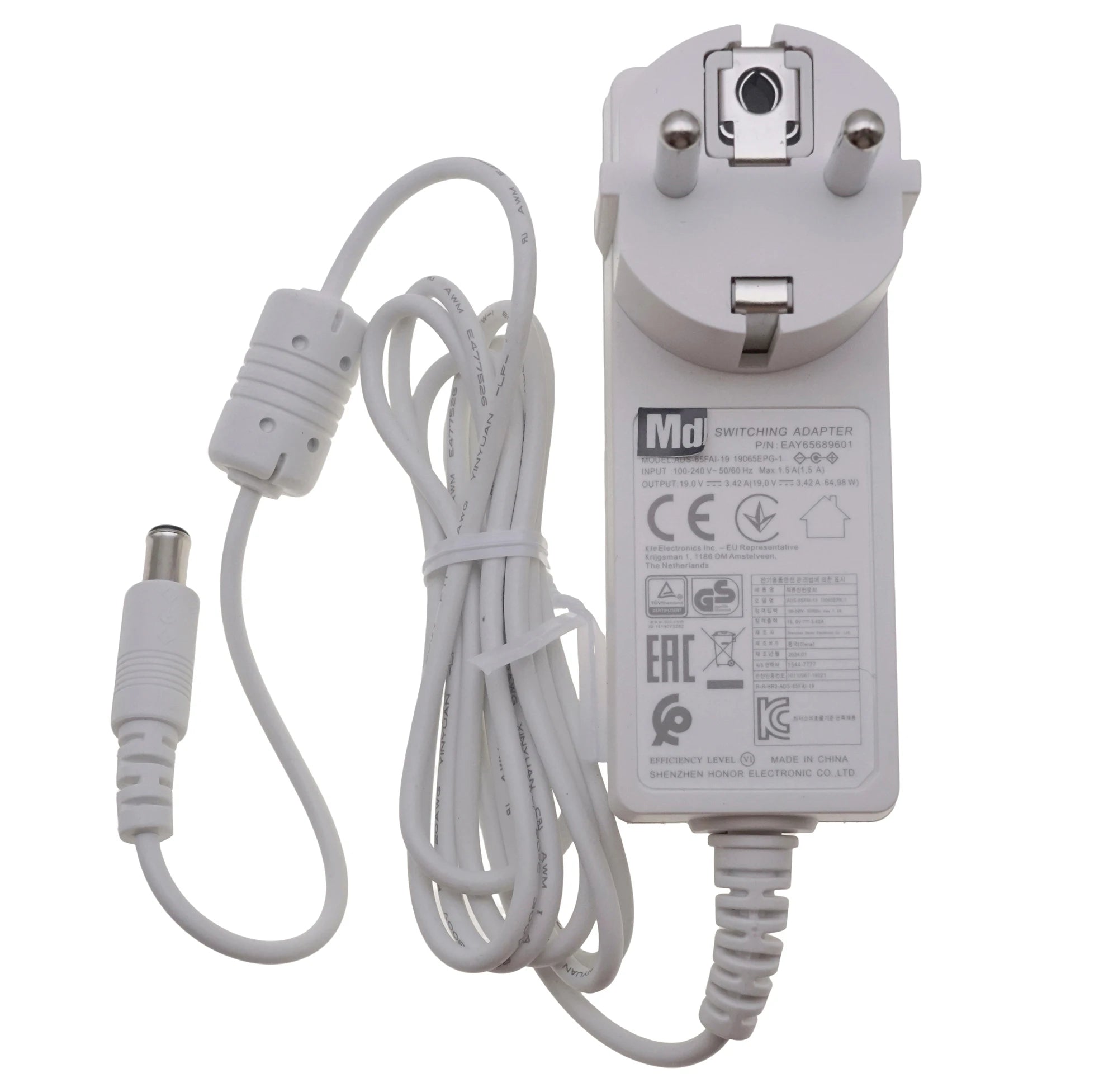 Original Genuine 65W 19V 3.42A FOR LG Chromebase Monitor 43MU79 34UM64 34UM69G-B Charger AC Adapter Power Supply ADS-65FAI-19