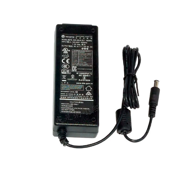 Genuine Hoioto 48V 1.25A 60W ADS-65LSI-SI-52-1 48060G Switching Adapter For Dahua POE Monitoring AC Adaptor Power Supply Charger