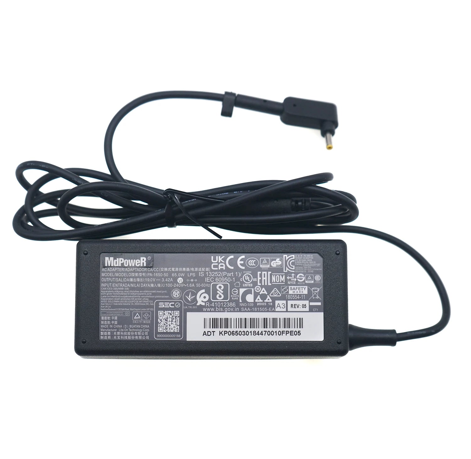Genuine LITEON PA-1650-50 19V 3.42A 65W 3.0x1.0mm AC Adapter Charger For ACER Laptop Power Supply A18-065N3A