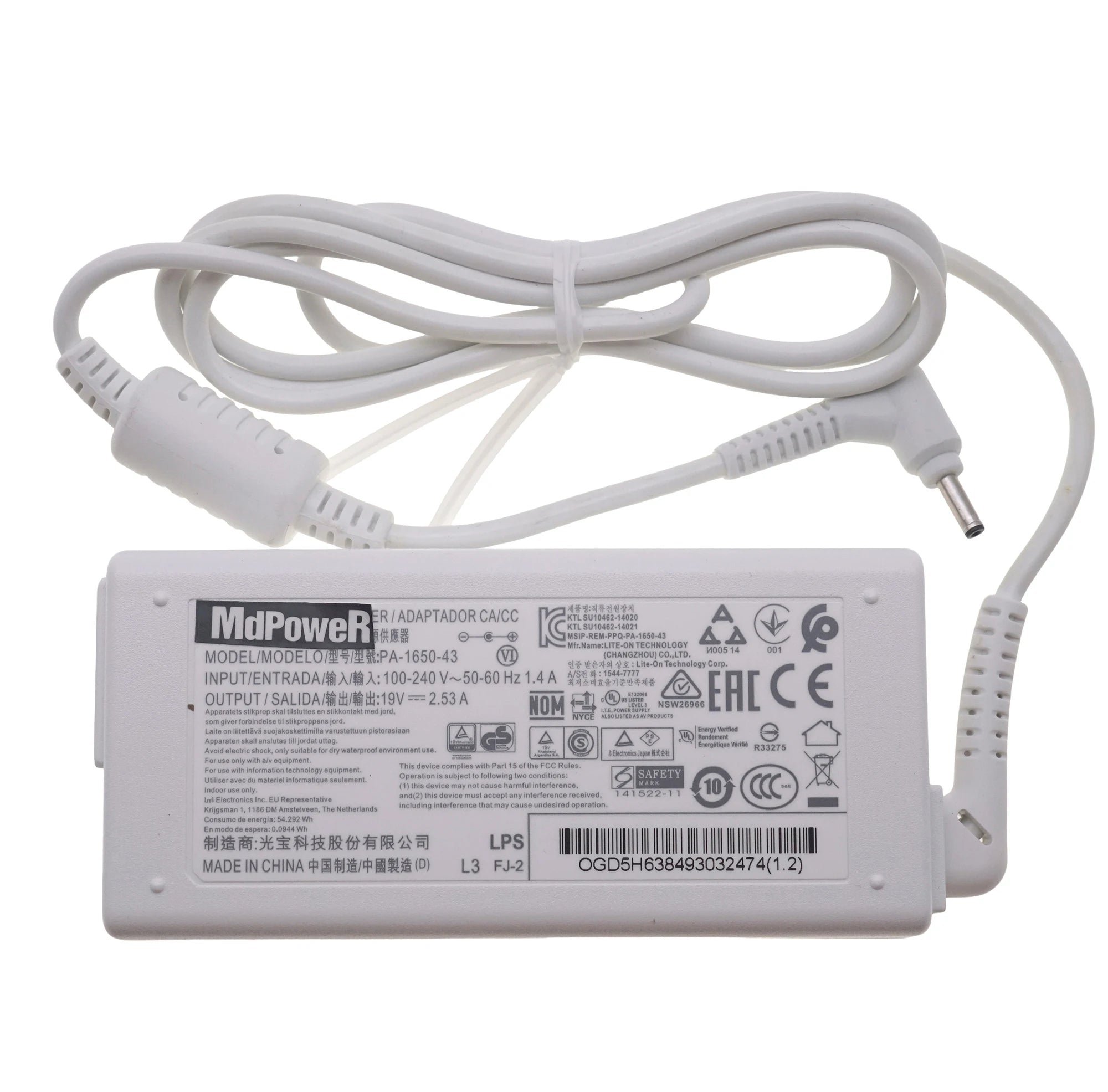 New Original 48W AC Adapter Charger for LG gram 17Z90N-N.APW9U1 17Z90N-N.APS9U1 17Z95N,17ZD95N,17ZG95N,17ZB95N EAY65249001