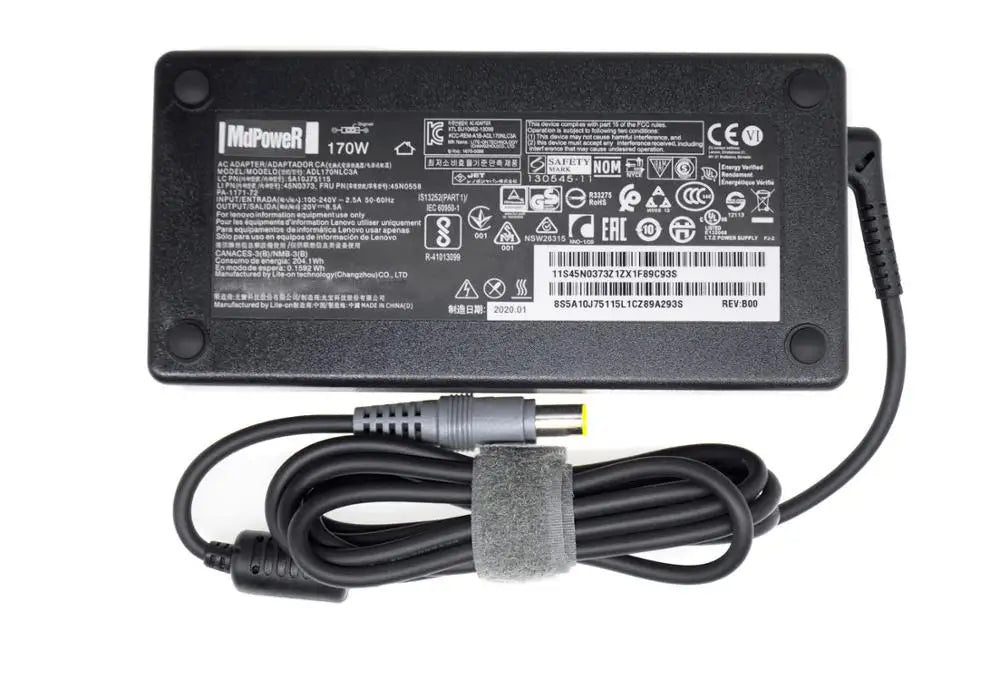 original 20V 8.5A 170W 7.9*5.5mm Laptop AC Adapter for Lenovo ThinkPad W520 W530 T520 W700 W70 45N0117 45N0113 45N0353 42T5284