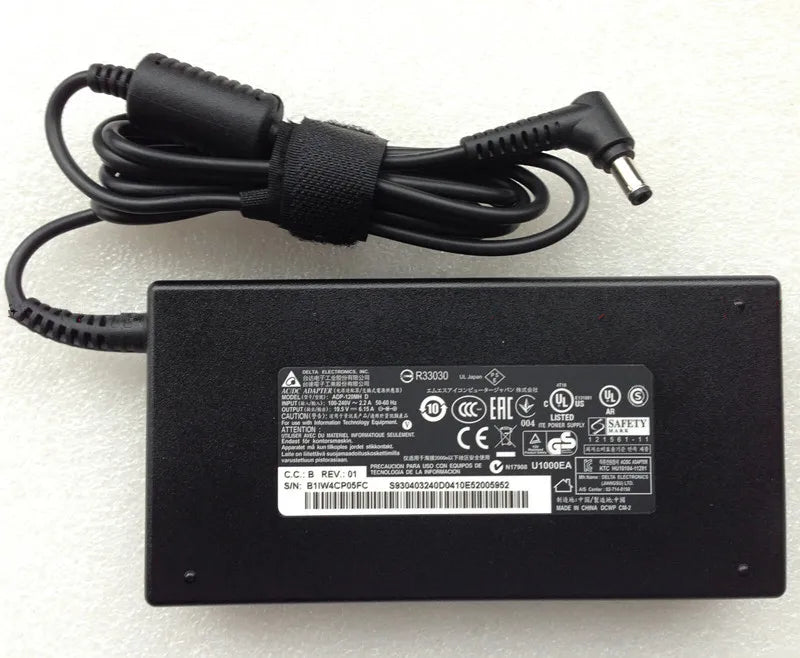 Genuine Delta 19.5V 6.15A A12-120P1A A120A010L AC DC Adapter Charger For SAGER N155SD W370ST NP6350 Sager NP6370 NP6658 NP6678