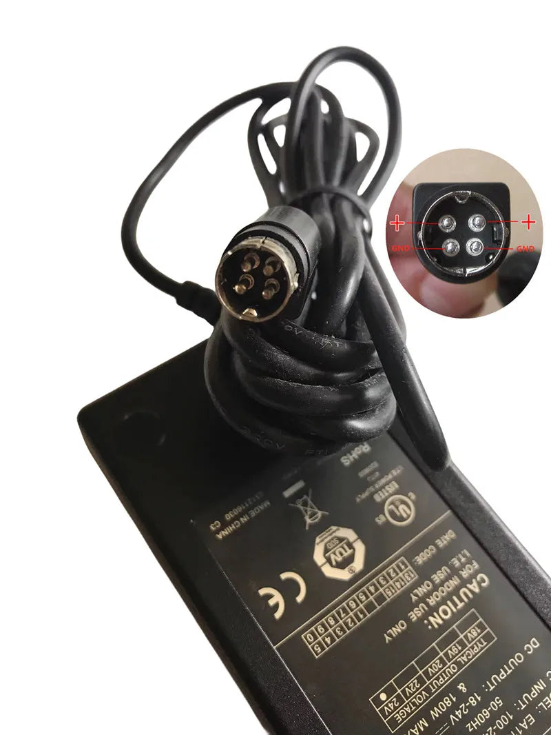 180W Replacement AC Adapter Charger For EDAC EA11603 24V 7.5A 4-PIN Power Supply