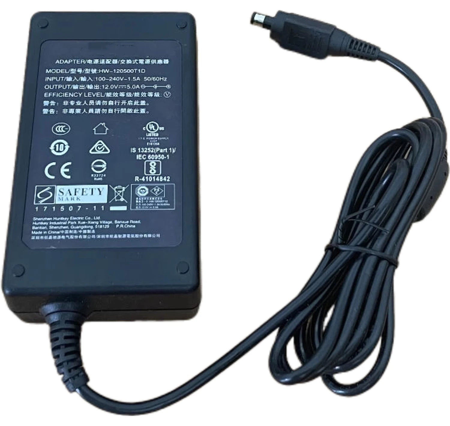 Genuine HW-120500T1D 12V 5A 60W 5.5*2.1mm AC Adapter Charger for HUAWEI CloudLink Bar 300 500 Power Supply