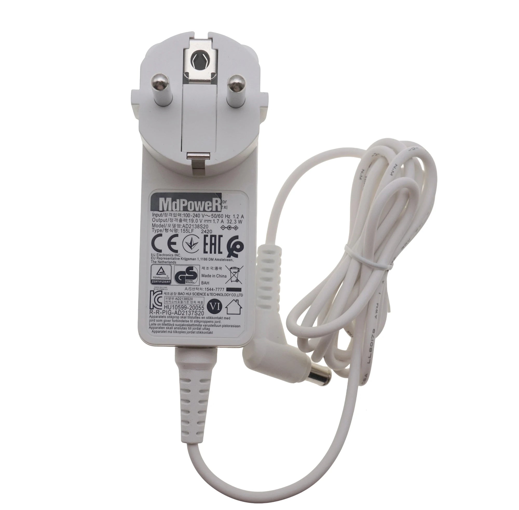 19V 1.7A ADS-40SG-19-3 19025G Switching Adapter For LG Monitor EAY62549201 22MP58VQ-P 22MP48HQ-P 24M38H-B LCAP21 22MP58VQ