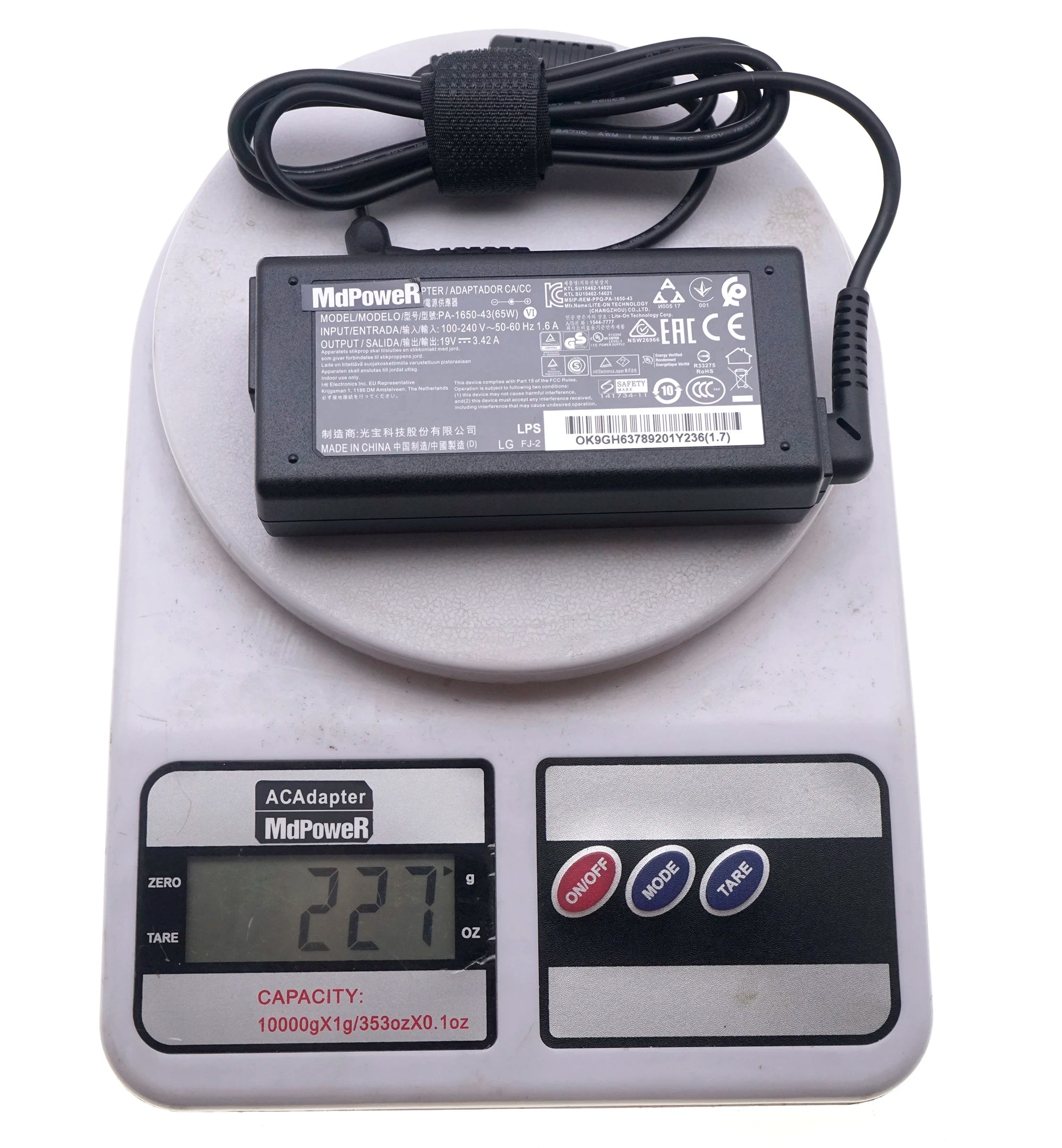 19V 3.42A For LG Gram 15Z970 14Z980C 17Z970 13Z990 AC Adapter Charger WA-48B19FS  PA-1650-43 DA-48F19 Power Supply 3.0*1.1mm