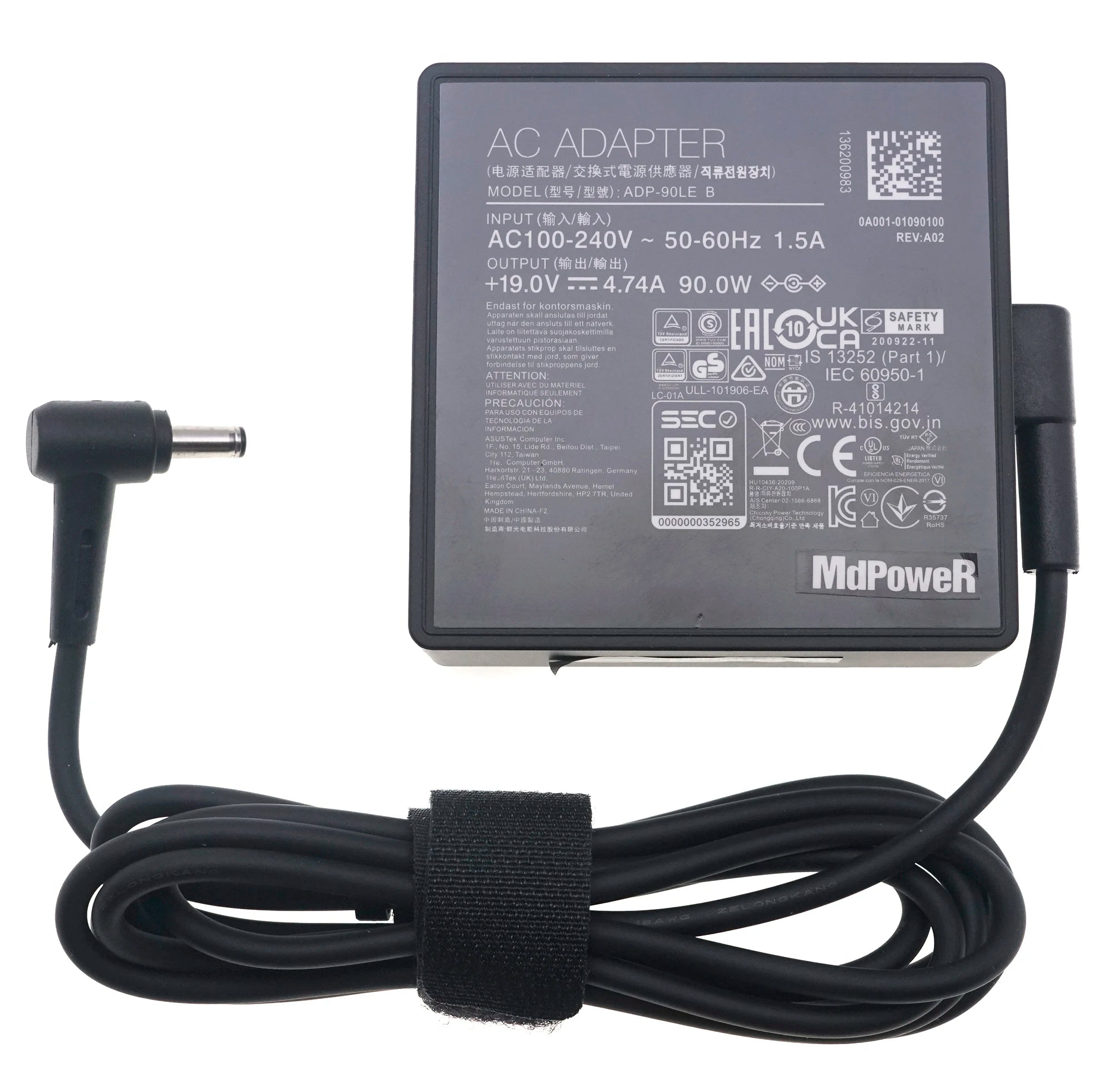 19V 4.74A 90W AC Adapter ADP-90LE B A19-090P2A Charger For ASUS ZenBook UX560UA UX560UQ UX450FD PowerSupply ADP-90YD B EXA1202YH