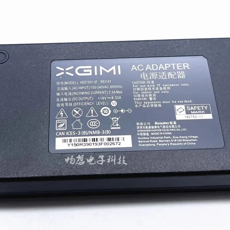 Genuine 18V 8.33A 150W AC Power Adapter Charger HDZ1501-3F For XGIMI Harman Kardon H2 Projector Power Supply Original