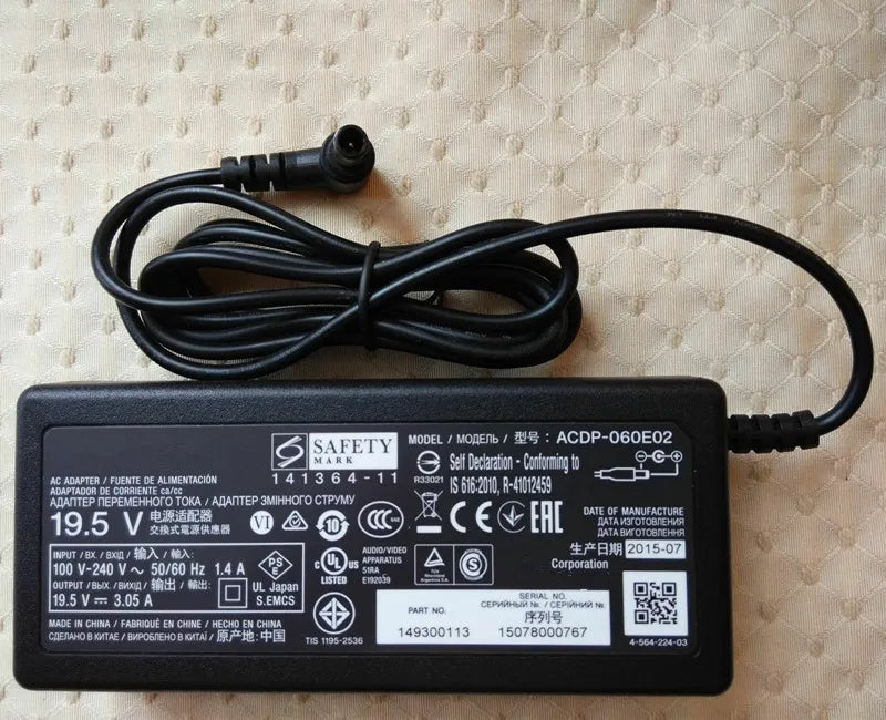 For SONY KDL-40R510C KDL-40W650D LCD TV Monitor Power Supply ACDP-060E02 1-493-001-12  AC Adapter SA-MT300 HT-MT300 Soundbar