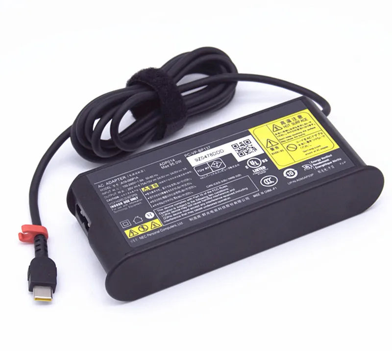 For Lenovo/ NEC Genuine Laptop AC Power Adapter Charger 95W 20V 4.75A USB-C Type-C  A19-095P1A Power Supply