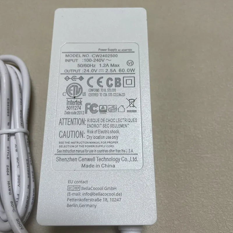 For MINGER Class 2 Power Supply AC Adapter 60W 24V 2.5A DC 5.5mm*2.1mm CW2402500 Original