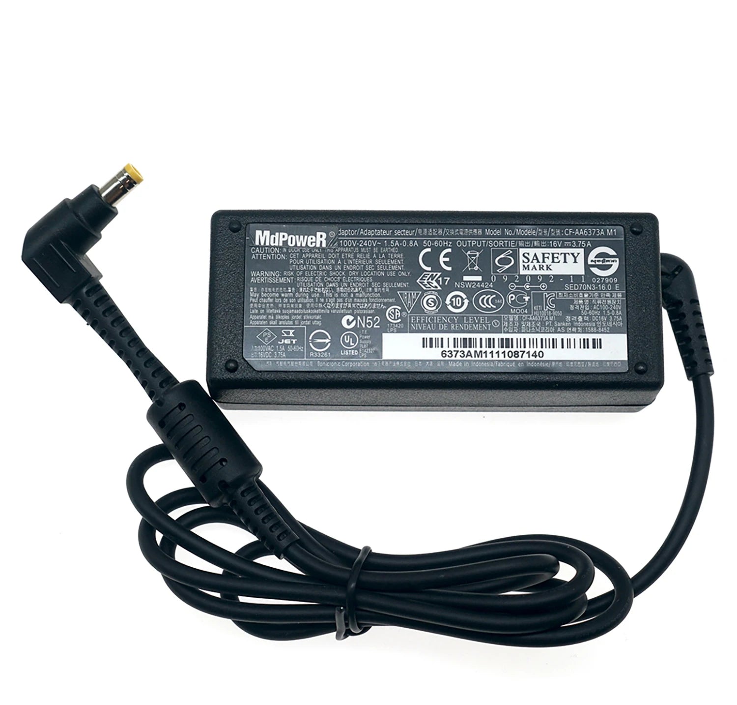 For Panasonic 16V 3.75A Toughbook CF-H2 FZ-B2 FZ-E1 FZ-M1 FZ-X1 CF-08 CF-P1 Original AC Adapter CF-AA1633A J8 CF-AA6373A-M1