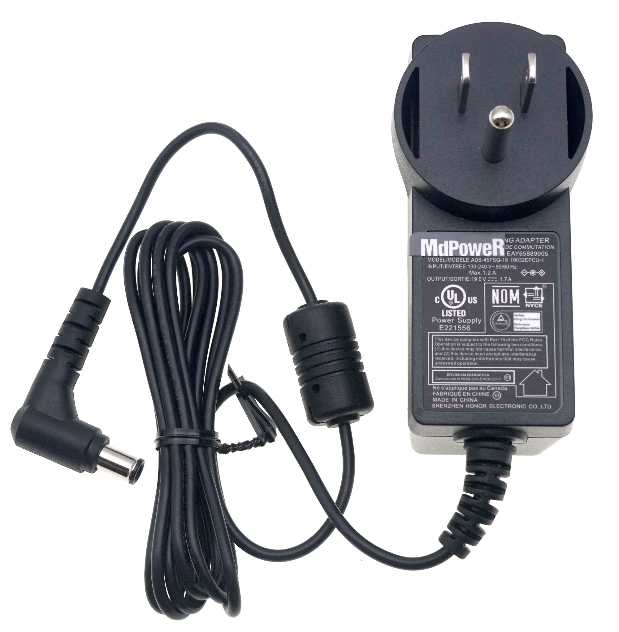 US 19V 1.7A Switching Adapter ADS-40FSG-19 ADS-45FSQ-19 Power Supply for LG Full HD Monitor E1948S E2242C E2249 E2351VZ W1947CY