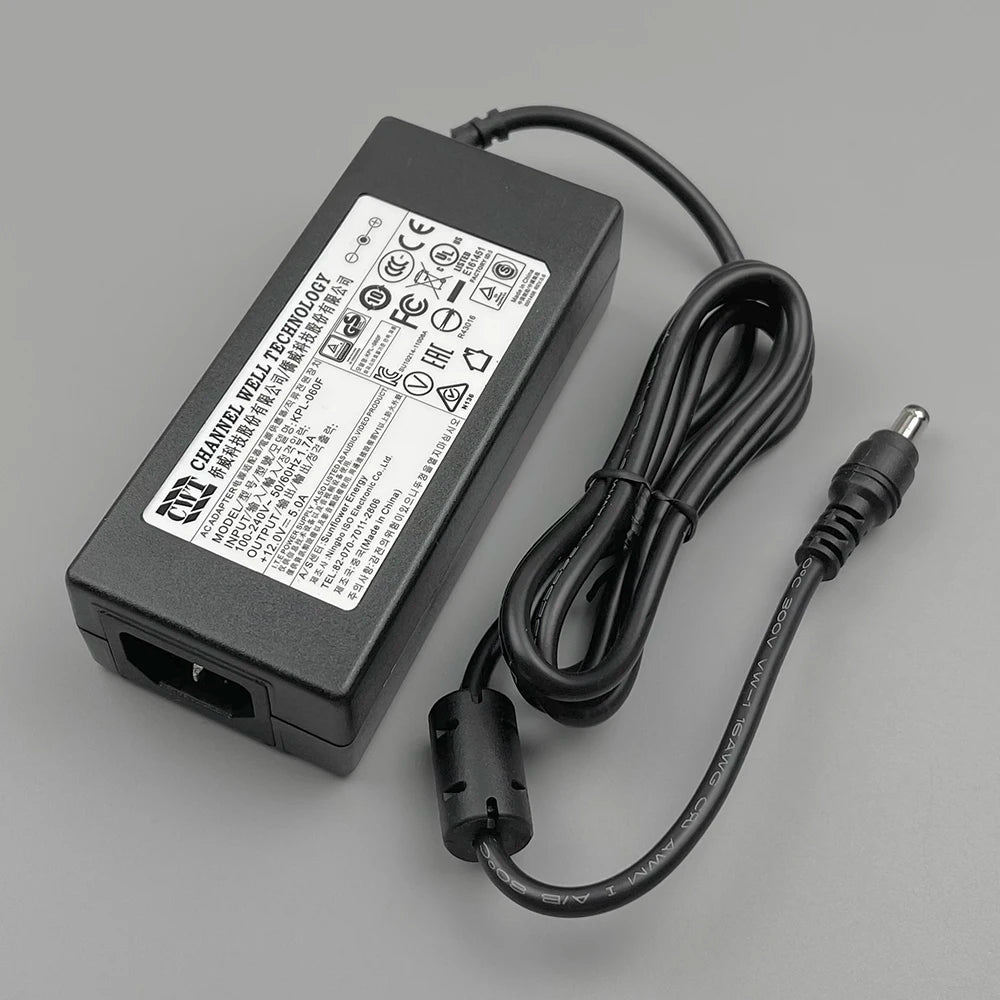 Genuine Channel Well CWT KPL-060F KPL-060F-VI AC Adapter Charger 60W For Hikvision Dahua Video Recorder Power Supply 12V 5A