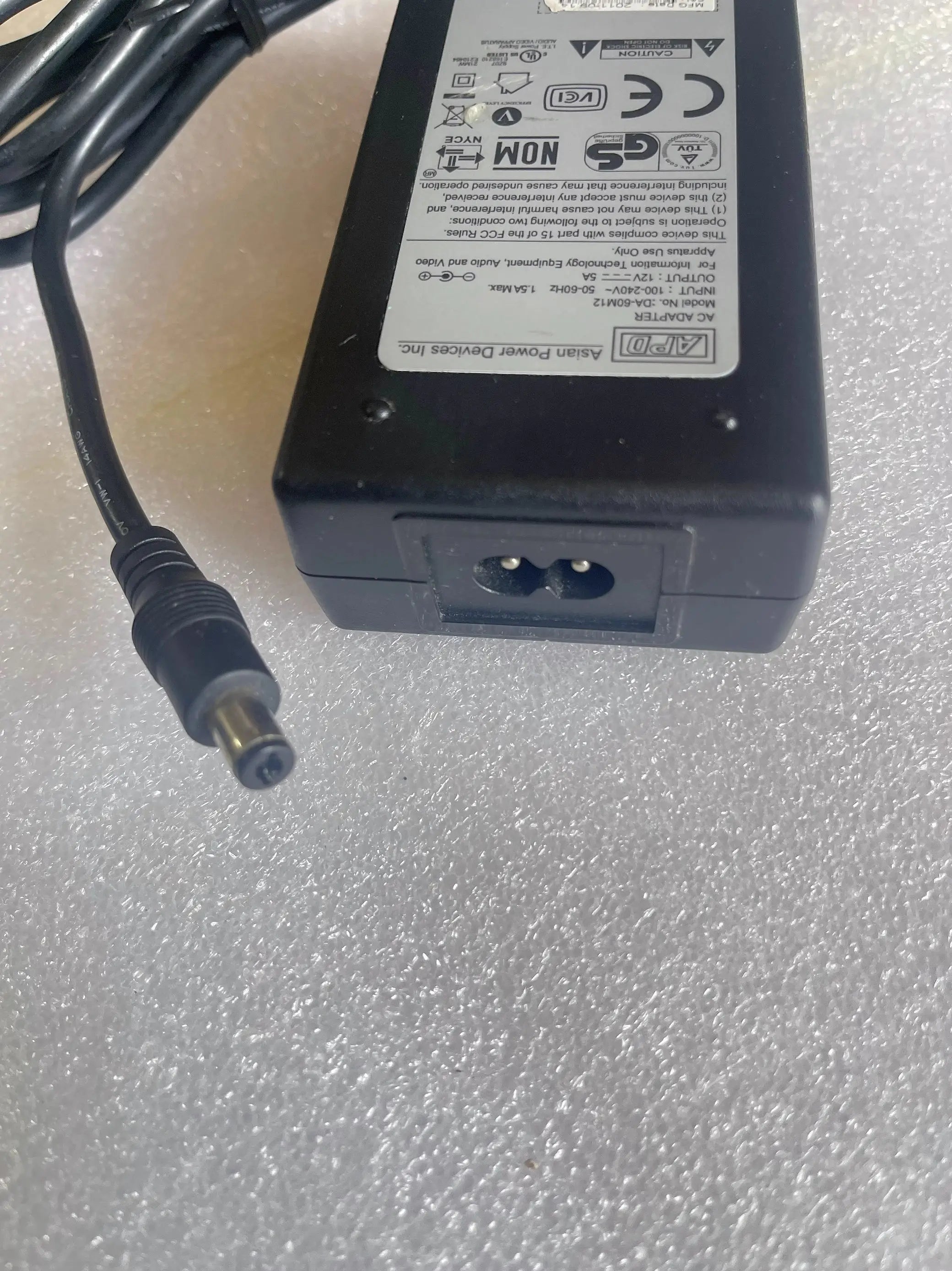 Genuine APD DA-60M12 for CISCO LINKSYS AC ADAPTER Charger AC5400 EA9500 SMART WIFI Power Supply 12V 5A 60W 5.5*2.1mm Tip