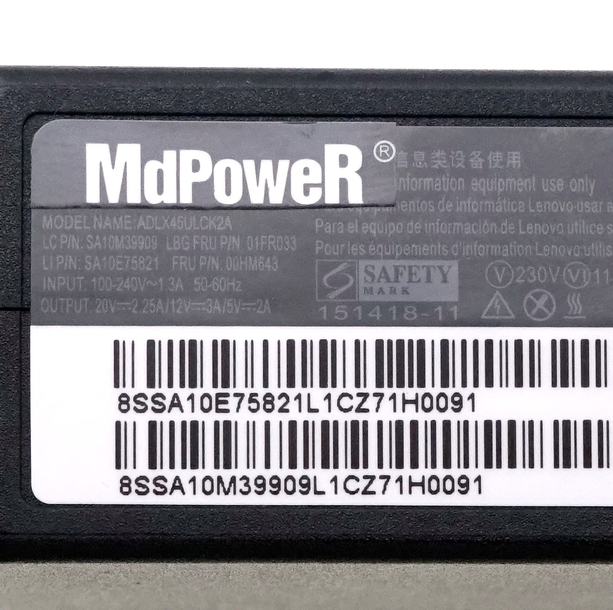 20V 2.25A 45W USB-C Type-C ADLX45ULCE2A ADLX45ULCK2A ADLX45YCC3A AC Adapter Charger For Lenovo Thinkpad L380 L390 ADLX45YDC3A