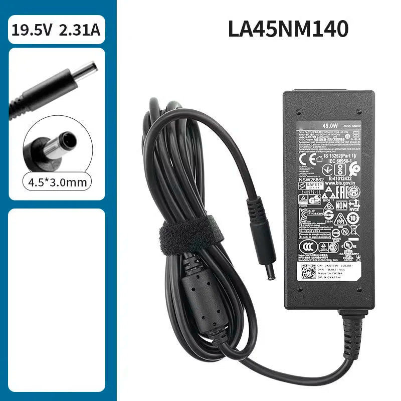 Original 19.5V 2.31A Charger HA45NM140 AC Adapter LA45NM140 For Dell VOSTRO INSPIRON 14/15/17 3000 5000 SERIES P69G001 P66F001