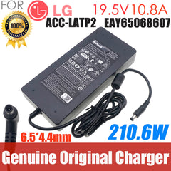 Original AC Adapter 19.5V 10.8A AD10630LF For LG 32UN88A 38GL950G 38WK95C-W 32BL95U ADS-210NL-19-3 195210E 34WK95C Power Charger