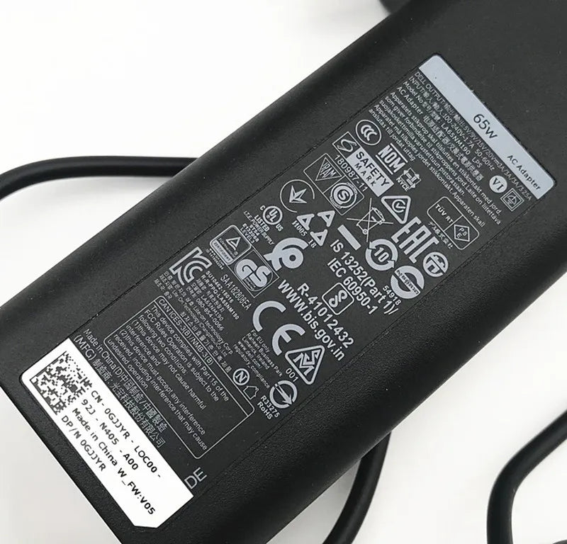65W 20V 3.25A USB-C Original AC Adapter Power Charger For Dell Chromebook 11 9FNYW 9MT5R 492-BCB LA65NM170 HA65NM170 MVPDV GJJYR