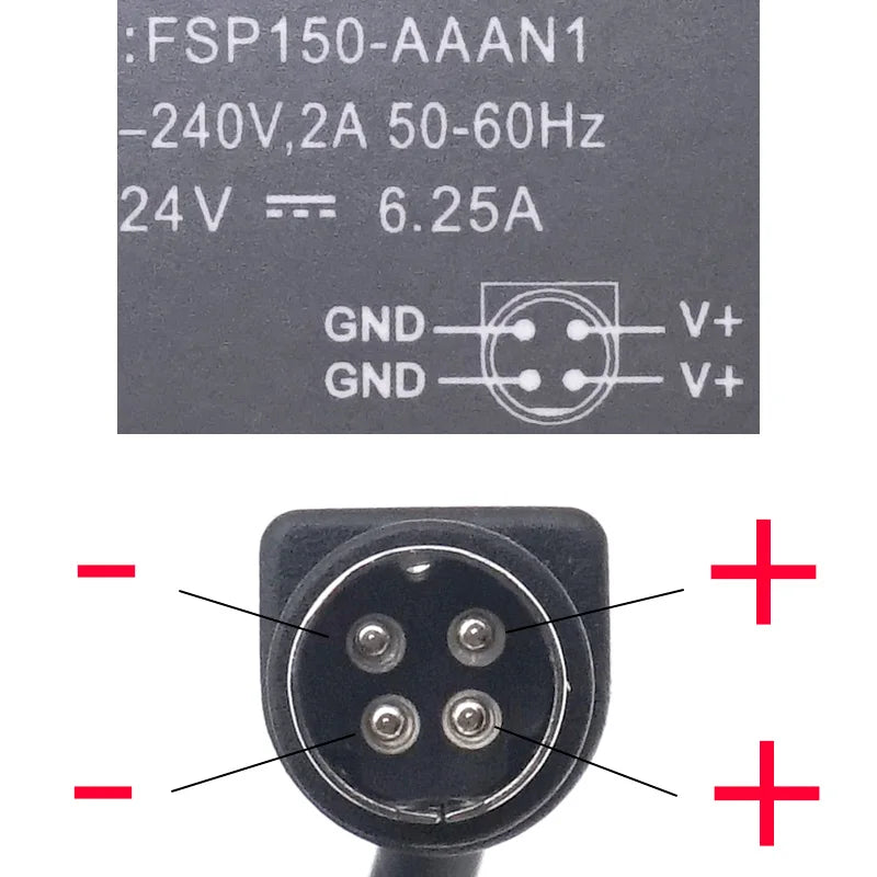 original FSP150-AAAN1 24v 6.25a 150w ac adapter for Fsp laptop adapter charger 4 pin