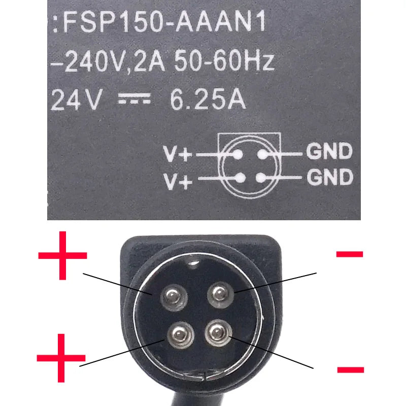 original FSP150-AAAN1 24v 6.25a 150w ac adapter for Fsp laptop adapter charger 4 pin