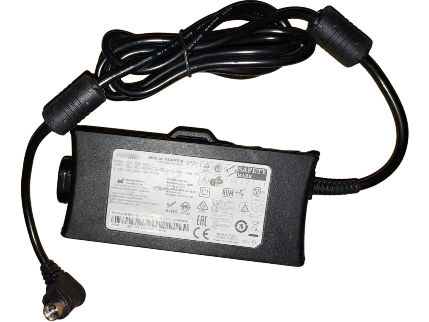 Genuine 24V 3.75A 90W AC Adapter Charger DA-90A24 R270-7198 R270-7198 (DA-90A24) IP21 369102 For Resmed ASTRAL 150 Power Supply