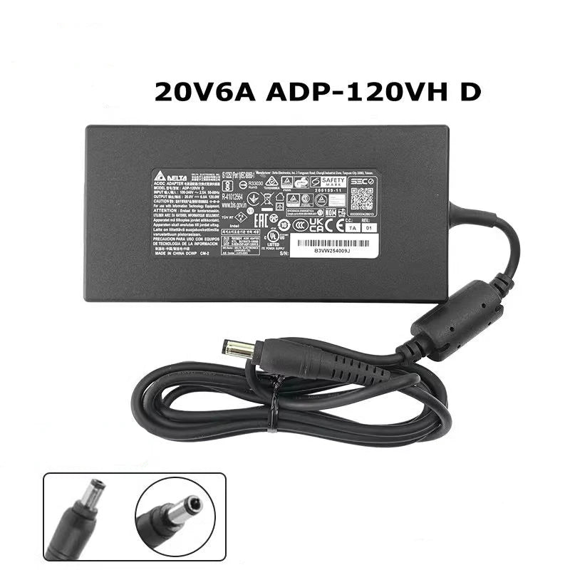 Genuine Delta ADP-120VH D 20V 6A 5.5×2.5mm AC Adapter For Intel NUC Laptop Power Supply Charger ADP120VHD