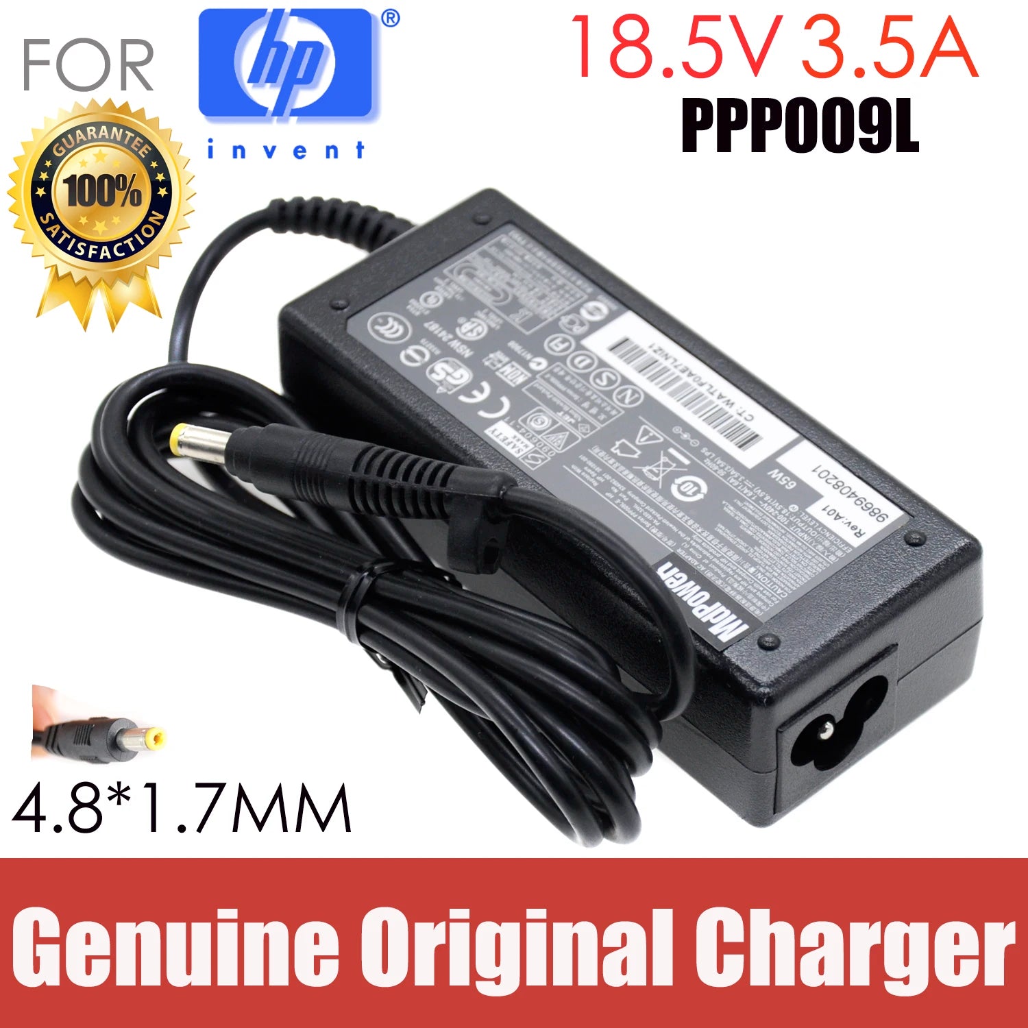 Original 18.5V 3.5A AC adapter laptop charger For HP 500 510 511 515 516 520 540 541 4010 4200 6000 6320 6520s C4200 CQ510 CQ510