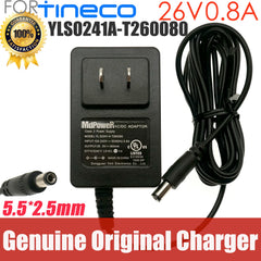 Genuine AC Adapter Charger For Tineco Vauccm Power Supply 26V 600mA 800mA 0.6A 0.8A YLS0241A-T260080 YLS0241A-T260060 US plug