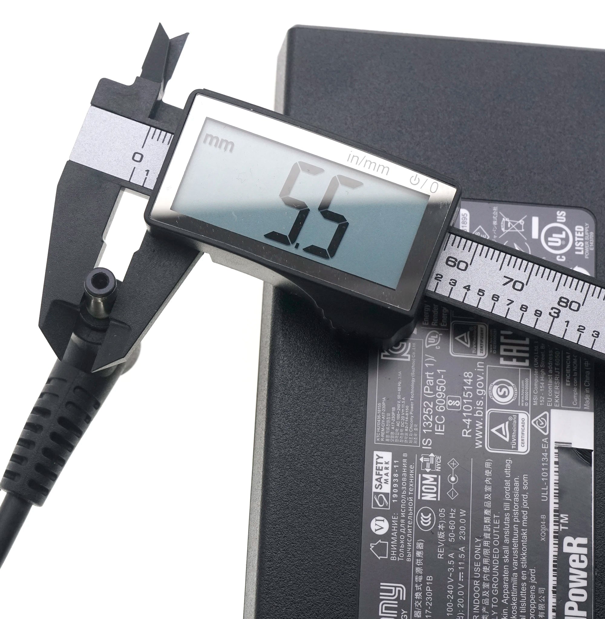 Genuine Chicony A17-230P1B 230W 20V 11.5A 5.5x2.5mm A230A038P AC DC Adapter For MSI Creator 15 A10SF-041 GS66 Stealth 10UH-444