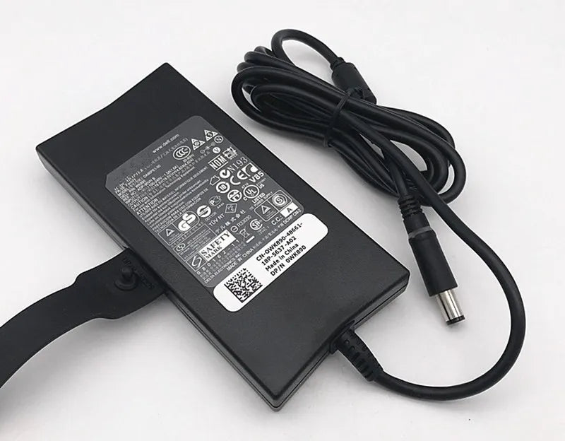 Genuine 19.5V 4.62A 90W Slim Laptop AC Adapter Power Charger for Dell DA90PE1-00 PA-3E ADP-90VH B WK890 U680F 0U680F DA90PE1-00